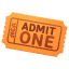 Admission tickets emoji U+1F39F