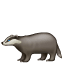 Badger emoji U+1F9A1