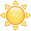 Black sun emoji Whatsapp U+2600