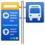 Bus stop emoji U+1F68F