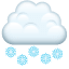 Snowfall emoji U+1F328