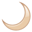 Crescent moon Whatsapp U+1F319