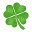 Four-leaf clover smiley U+1F340