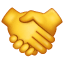 Handshaking emoji U+1F91D