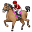 Horse race emoji U+1F3C7