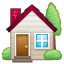 House with garden Whatsapp U+1F3E1
