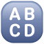 ABCD button U+1F520