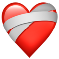 Heart with bandage U+2764 U+1FA79