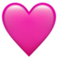 Pink heart emoji U+1FA77