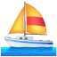 Sailboat emoji U+26F5