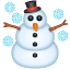 Snowman snowflake emoji U+2603