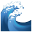 Water wave Emoji U+1F30A