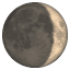 Waxing crescent moon U+1F312